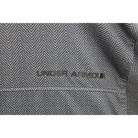 Under Armour Loose Heat gear Gray Chevron Pattern Mens Xl Short Sleeve Polo... - Picture 5 of 6